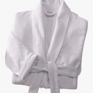 White Terry Cloth Bathrobe